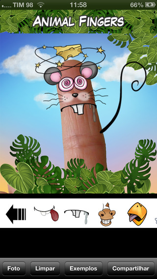 【免費教育App】Animal Fingers - Create funny Animal faces over your fingers!-APP點子