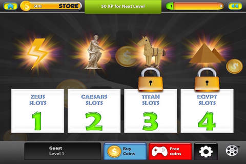 Zeus Treasure Casino - Free Slots Machine of Las Vegas Plus 21 Blackjack and Video Poker screenshot 2