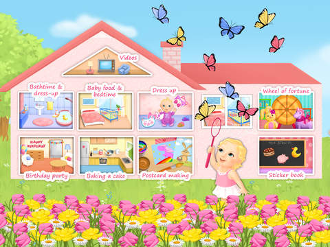 Sweet Baby Girl Dream House, Bath Time, Dress Up, Baby Care and Birthday Party - Kids Game на iPad