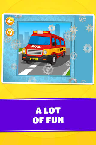 Emergency & Transport Vehicles, Cars, Trucks Puzzle Game screenshot 4