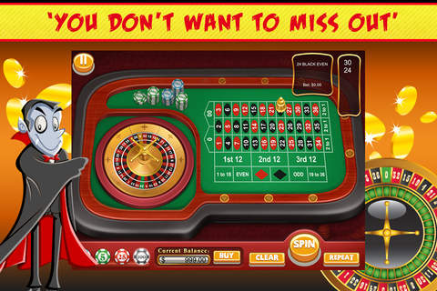 Halloween Roulette FREE - Trick or Treat Casino Mania screenshot 2