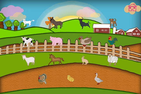 Animals Preschool Learning Experience At The Farm Catch Game screenshot 2