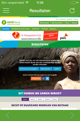 Oxfam Novib screenshot 4