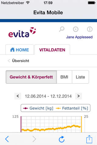 Evita Personal Health Record screenshot 4