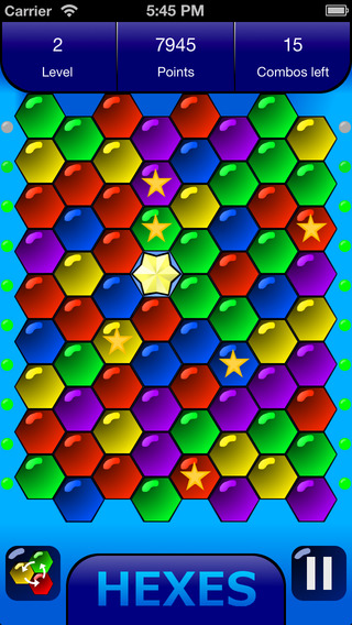 Hexes free - the original Hexic game