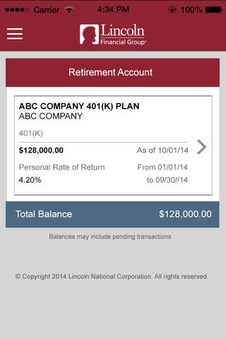 Lincoln Financial Mobile screenshot 2