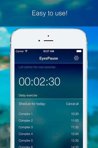 Eyes Pause - Best exercises and tips for a perfect eyesight and health of your eyes. screenshot 3