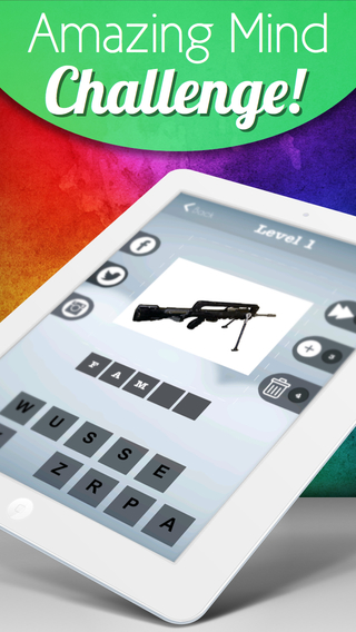 【免費遊戲App】Firearm Gun Quiz - Guess Assault the Rifles Trivia-APP點子