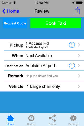 Adelaide Access Taxis screenshot 3