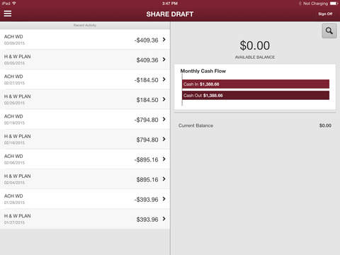 TruGrocer Federal Credit Union for iPad screenshot 3