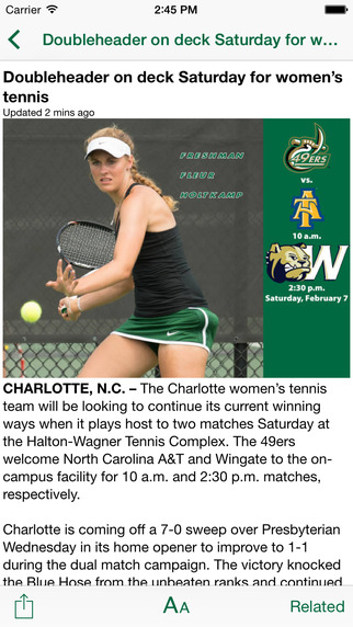 【免費運動App】Charlotte 49ers-APP點子