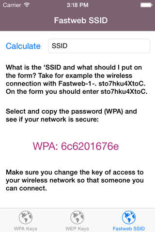 Wi-Fi Keys - WPA/WEP Keys for your router screenshot 3