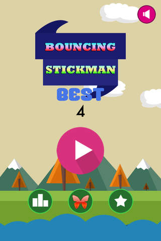 Bouncing Stickman : Jump & Fly Ketchapp Ninja - Pinball Subway Sniper ! screenshot 3