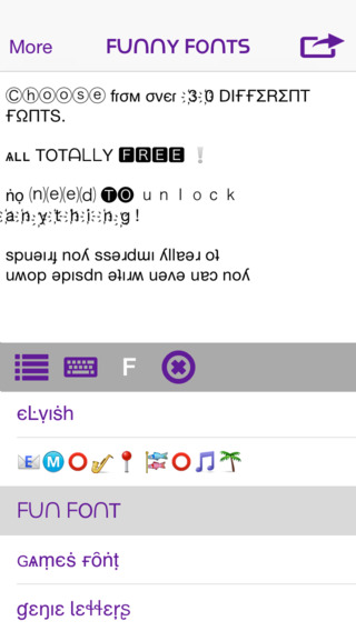 【免費工具App】Funny Fonts-APP點子