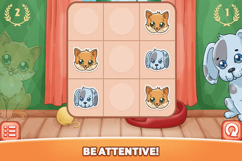 Cat Dog Toe Game CROWN screenshot 2