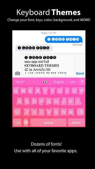 【免費工具App】Keyboard Themes: Custom colors, cool fonts, and personalize new backgrounds for iPhone, iPad, iPod-APP點子