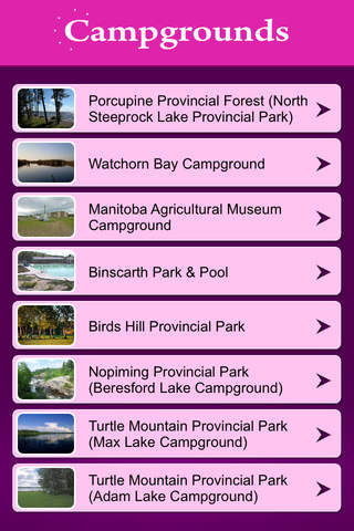 Manitoba Campgrounds screenshot 2
