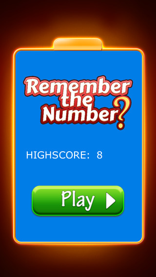 Remember the Number: A Memory Card Game