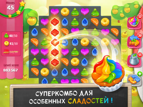 Cake Story: the sweetest match-3 game для iPad