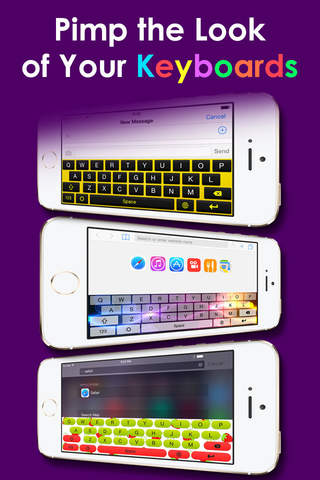 Unique keyboard Free - Color Keyboard design and backgrounds for iPhone, iPad, iPod screenshot 3