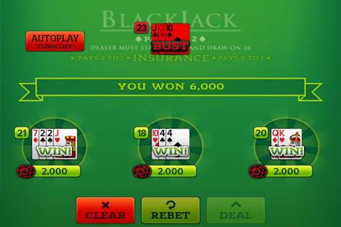 Old Vegas Blackjack Pro! - Table Card Games & Casino screenshot 3