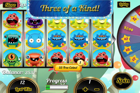 + 777 Slots of Monster Jackpot Fun+ screenshot 2