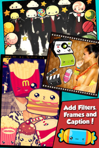 Kawaii Photo Booth - Cute Sticker & Picture Editor screenshot 3