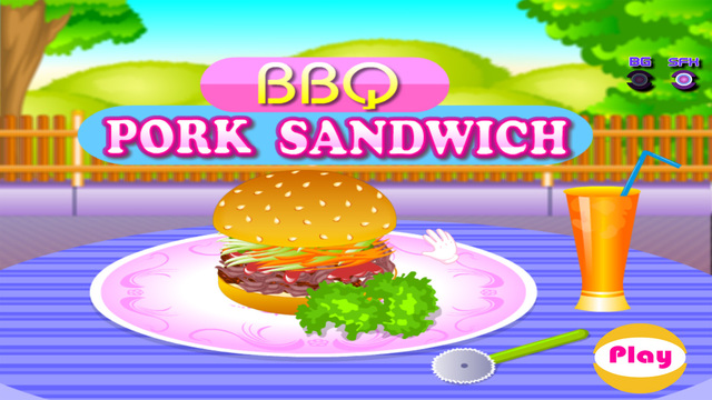 Bbq Pork Sandwich - Cooking games