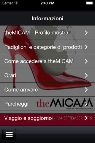 MICAM MILANO screenshot 2