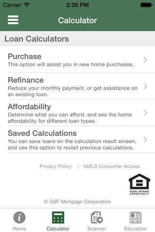 GSF Mortgage screenshot 2