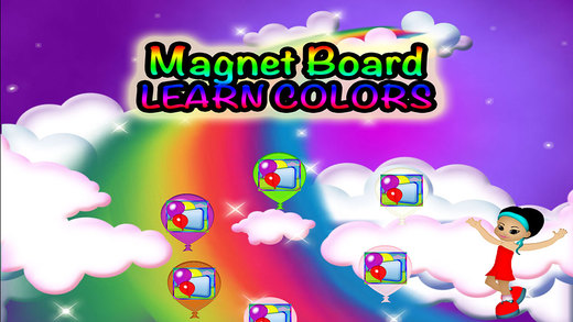 Balloons Magnet Board Colors Preschool Learning Experience Game