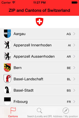 ZIP and Cantons of Switzerland screenshot 4