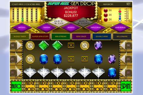 Super Reel Gem Drop "Free" (Match 3+Slots) screenshot 2