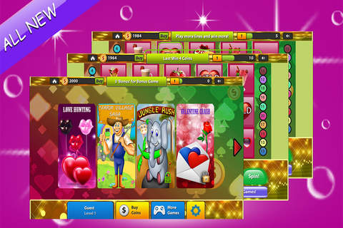 777 Valentine Slots Machines Games Free Casino: Crazy Tycoon Double Deal Fortune Spin screenshot 4