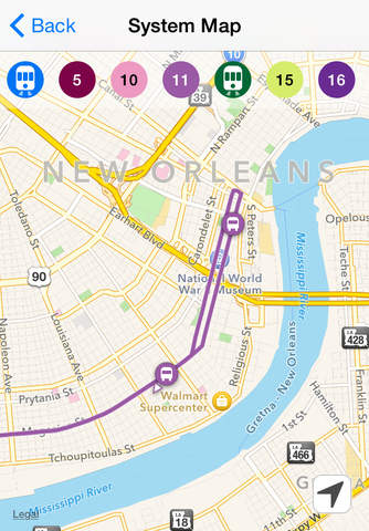 NOLA Transit: realtime data and directions for New Orleans public transit system screenshot 4