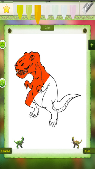 【免費娛樂App】Toddler Dinosaur Coloring Book - Dino Color Fun for Kids-APP點子