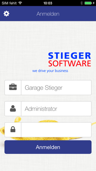 Stieger Annahme-App