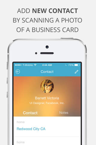 Connections.vc – personal CRM: scan business cards, make notes, build reliable relationships with contacts. screenshot 2