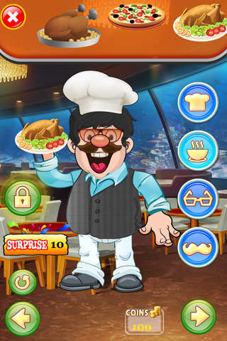 American Master Chef Dress-up : Papa Restaurant Food Edition PRO screenshot 3