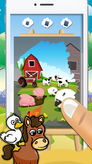 Farm animals - fun mini games for kids