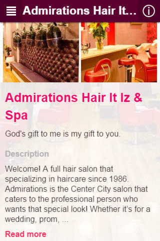 Admirations Hair It Iz & Spa screenshot 2