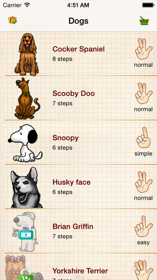 Easy Draw : Nice Dogs