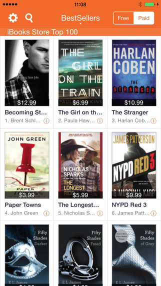 Bestsellers - Top Charts for iBooks Store