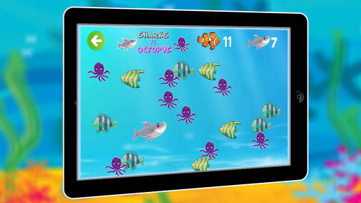 【免費遊戲App】Sharks Vs Octopus : Family Friendly Kids Game-APP點子