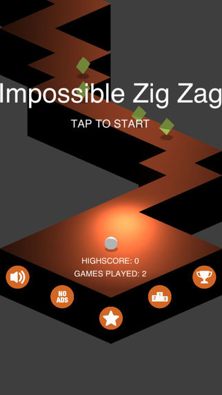 Impossible Zig-Rush On The Go Endless Arcade Game