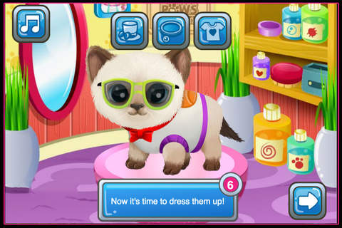 Puppies Care Girls And Kids Game screenshot 2