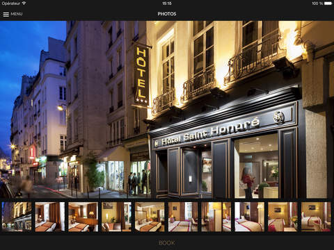 Hotel Saint-Honoré Paris for iPad screenshot 4