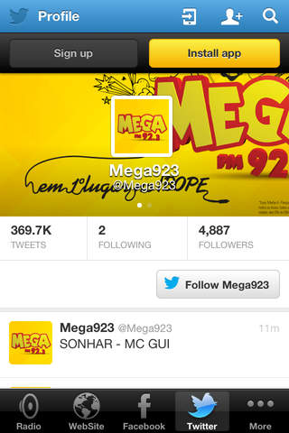 Mega FM screenshot 2