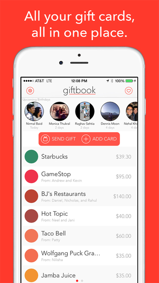 giftbook - Gift Cards on your iPhone