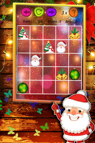 A cute christmas character flow free brain puzzle game:Connect your xmas heroes screenshot 3